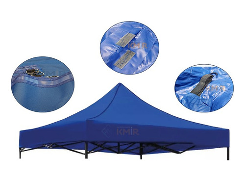 Carpa De Repuesto Para Techo De Toldo 3x3 Pvc Azul