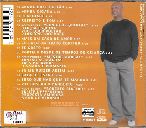 M394 - Cd - Mauro Diniz - Samba Com Realidade - Lacrado