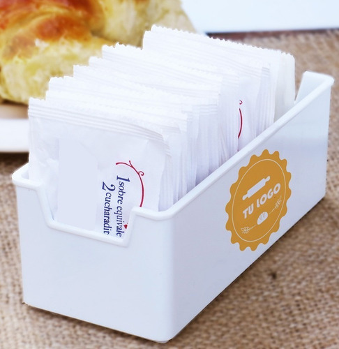 Pack 10 Porta Menú 13x18 +10 Porta Sobre Aderezo Gastronomía