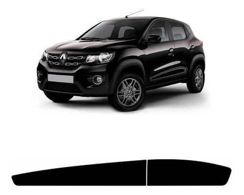 Kit Faixa Lateral Kwid 2018 A 2019 Preto Fosco Promoção