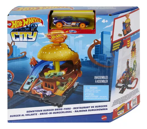 Hot Wheels City Pista de Percurso Guincho Tubarão