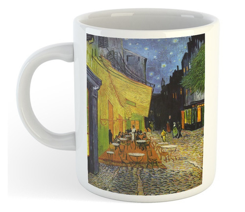 Taza De Ceramica Vincent Van Gogh Terraza Cafe Noche