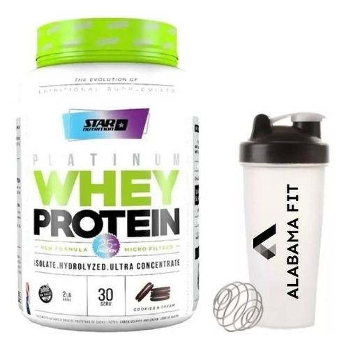 Proteina Platinum Whey Protein Proteína 2 Lb+ Vaso Mezclador