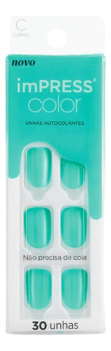 Unhas Autocolantes Kiss Ny Impress Curto Abstract Imc17xb