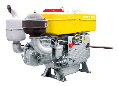 Motor Diesel Partida Manual Refrigerado A Água Zs1125 25hp-