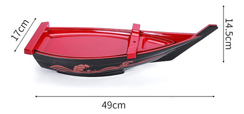 Plato Con Forma De Barco De Sushi Plato Para Servir M Rojo