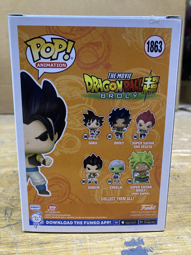 Gogeta 1863 Dragon Ball Super Broly Goku Vegeta Funko Pop