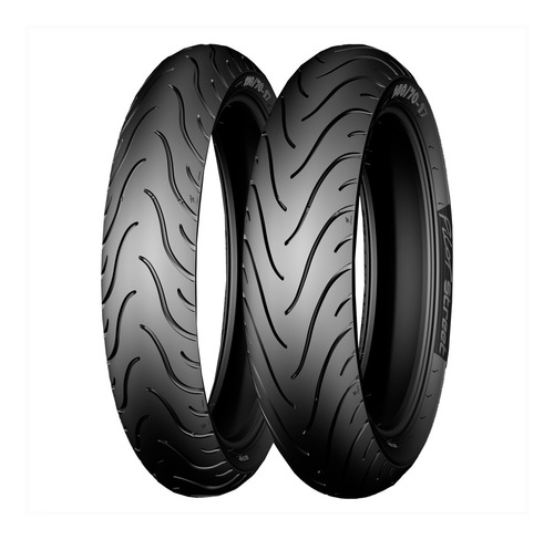 Imagen 3 de 8 de Caucho Para Moto Michelin 2.75-18 42p Pilot Street F Tl/tt
