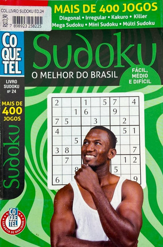 Sudoku Médio: Não, De Equipe Coquetel. Série Recorrente, Vol. 1. Editora Ediouro, Capa Mole, Edição 1 Em Português, 2022