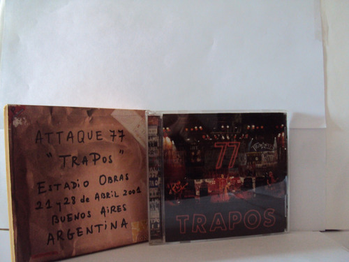 Cd/54 Ataque 77 Trapos Estadio Obras 21 Y 28 De Abril 2001 