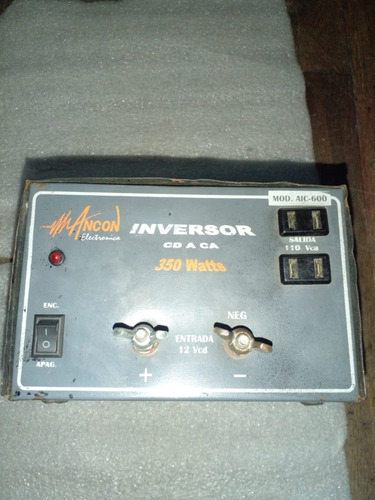 Inversor 12 Volts Cd A 110 Volts Ca 350 Wats  