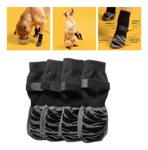 4x Calcetines Antideslizantes Para Perros, Calcetines Xs