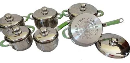 Kit De 6 Ollas Acero Inoxidable Calidad Alemana Acero Inoxidable