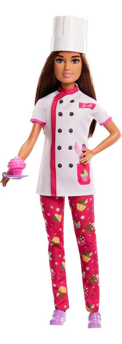 Barbie Profesiones Pastelera Barbie Castaña