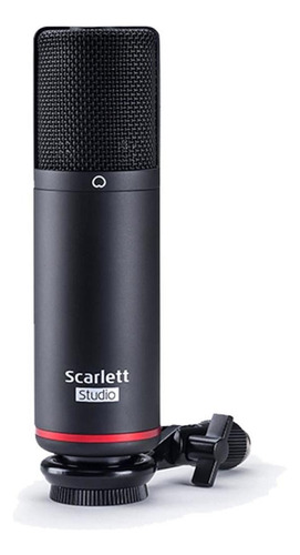 Kit Home Studio Scarlett 2i2 Studio 3a Geração Focusrite Cor Vermelho/preto
