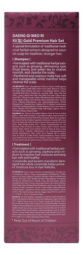 Daeng Gi Meo Ri - Conjunto De Shampoo E Tratamento Ki Gold P