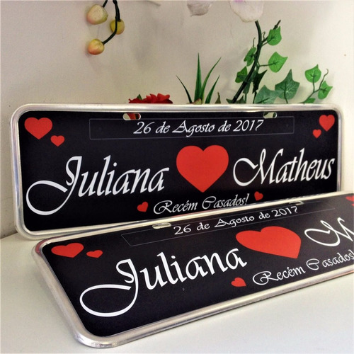 Kit C/ 2 Placas Personalizadas Casamento, Debutante Presente