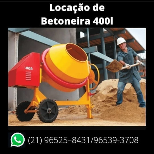 Imagem 1 de 4 de Locação De Betoneira, Máquina De Pintura Airless, Esmerilhad