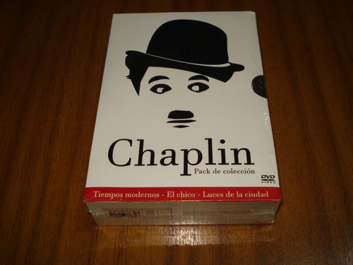 Box Dvd Charles Chaplin / 3 Peliculas (nuevo Y Sellado) 