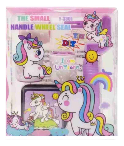 Timbres Unicornio Kawaii