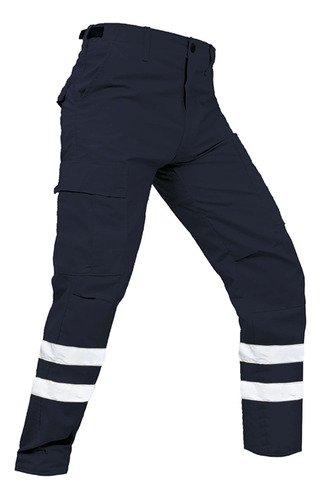 Pantalon Paramedico Con Reflejante Antirasgaduras Repelente