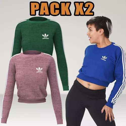 buzo crop top adidas