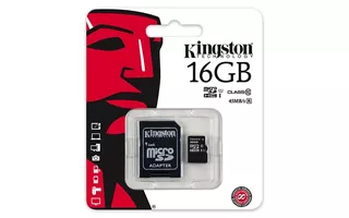 Memoria Kingston Micro Sd 16gb Clase 4 Tarjeta Memory Usb