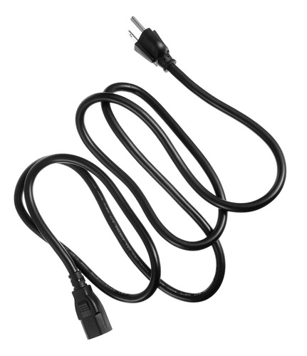 Imagen 8 de 8 de 1 Cable De Alimentación De 3 Clavijas 16awg Duradero Resiste