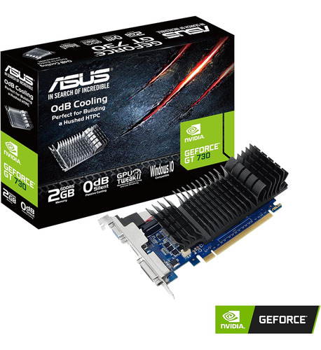 Tarjeta Gráfica Asus Nvidia Geforce Gt 730, 2 Gb, Gddr5