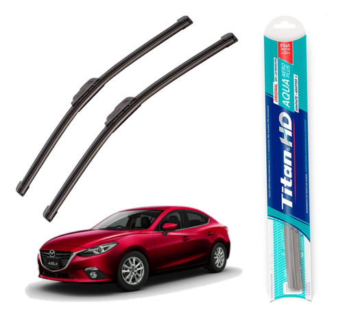 Par Plumillas Limpiaparabrisas Titanhd Mazda 3 Skyactiv Aqua