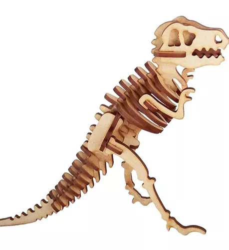 Kit 5 cabeça dinossauro Tiranossauro Rex recorte mdf 20x18cm