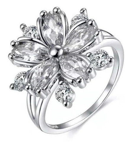 Anillo De Flor Con Circon -serie Love Is In The Air