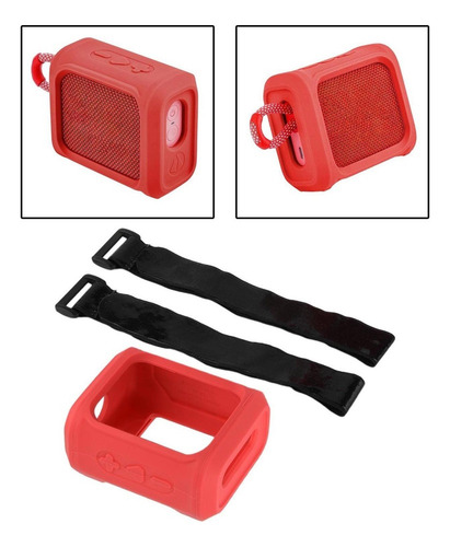 . Capa Protetora De Subwoofer Flexível Vermelho Go3 Audio