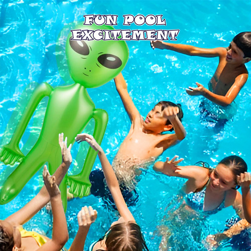 Bedwina Inflable Alien De 1,5 M (5 Pies), Paquete De 2, Colo