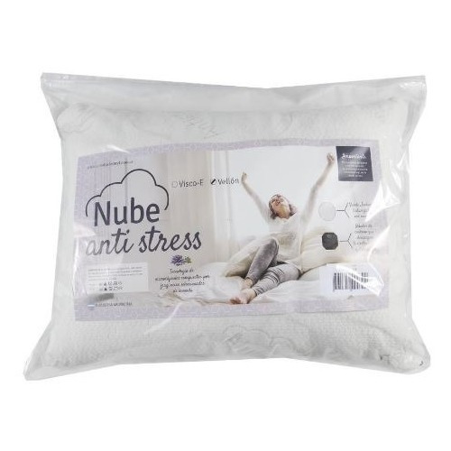 Almohada Nube Anti Stress 70 X 50 Cm Terapéutica De Vellón