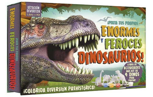 Libro Pinta Tus Propios Enormes Y Feroces Dinosaurios 