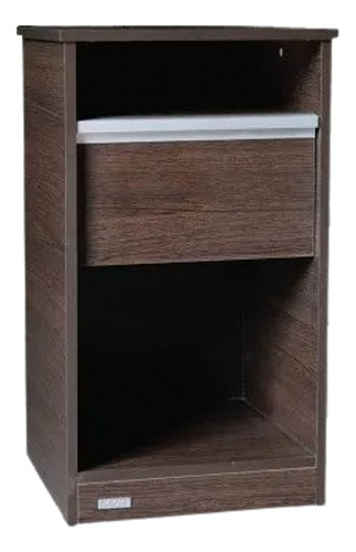 Mesa De Luz- 1 Estante-  1 Cajon 69 X 40 X 40. Melamina-  