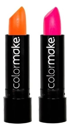 Batom ColorMake Profissional cor laranja e pink