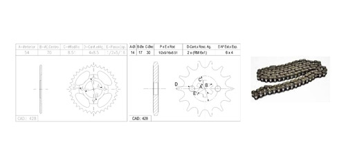 Kit Transmision Gilera Smash 110 35-15-2r