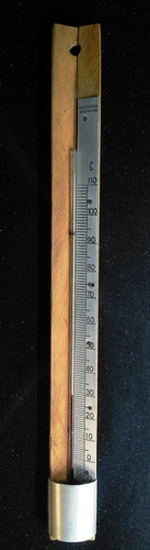 Termometro Tipo Suizo Base De Madera -10ºc + 110ºc