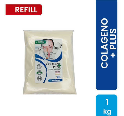 Colágeno Hidrolizado  1 Kilo - Origen Brasil - Refill