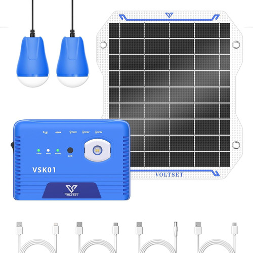 5w Generador Solar 8000mah Sistema Generador De Energí...