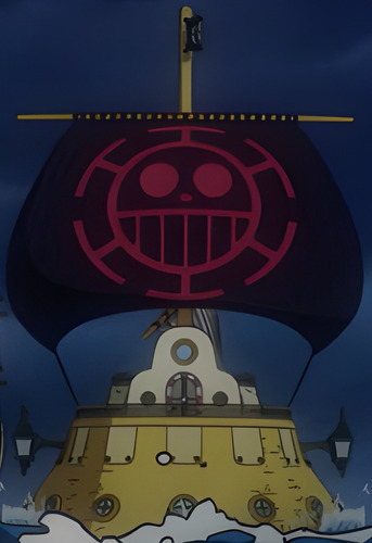 Imagen 2 de 3 de Bandera De Anime One Piece - Trafalgar Law - Animeras