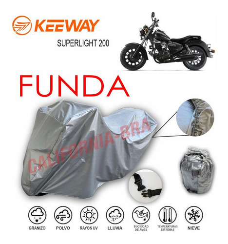 Funda Cubierta Lona Moto Cubre Keeway Superlight 200