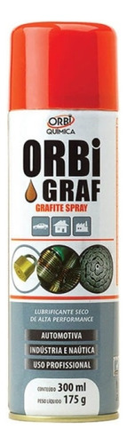 Spray Grafite Seco 300ml/ 175g - Orbi 4802