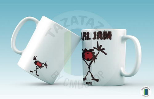 Imagen 2 de 5 de Mug Design Pearl Jam Gigaton. Mas Diseños Ceramica Importada