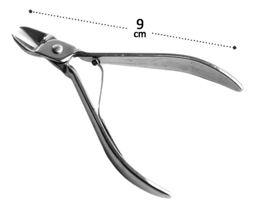 Alicate De Unha Para Cutícula Em Aço 9 Cm Com