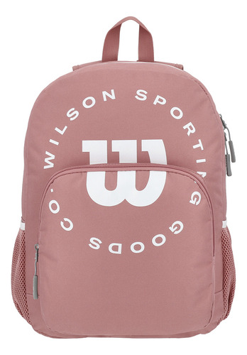 Mochila urbana Wilson WLS124-BP340E color coral claro diseño liso 18.27L