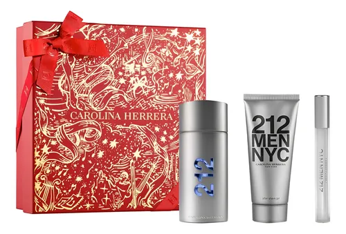 Perfume Masculino 212 Nyc Men De Carolina Herrera Edt 100ml + Aft...