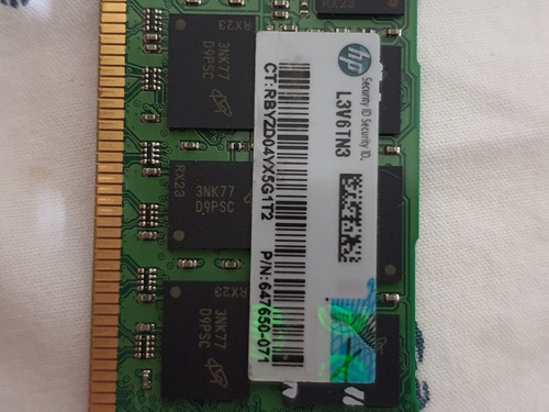 Imagem 3 de 4 de Memoria 8gb Pc3l-10600r Ddr3 1333mhz 2r*4 Ecc Reg X79